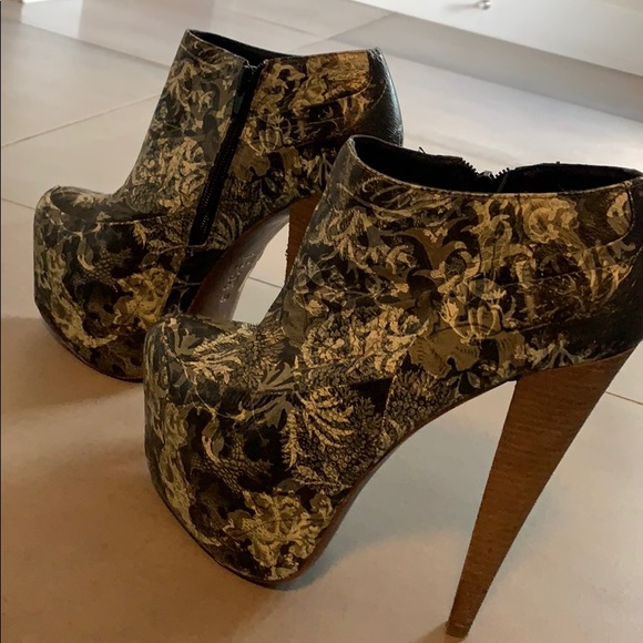 Aldo GREEN X Preen Gillote Print Platform Heels - Picture 3 of 4